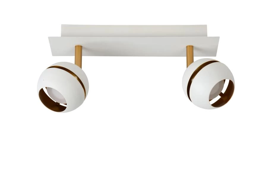 Lucide BINARI - Spot plafond - LED - 2x4,5W 2700K - Blanc - éteint